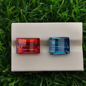 Pixel Cut Zirconia Gemstone: Colorful Rectangle Jewelry Making Supplies