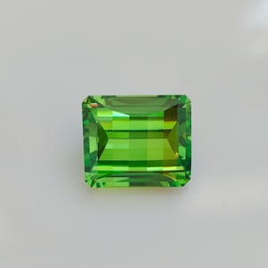 Pixel Cut Zircon Cubic Zirconia Gemstone, Handmade Jewelry Making Stone, Sparkling CZ Zircon Rectangle shape 12×14mm DIY jwellery supplies