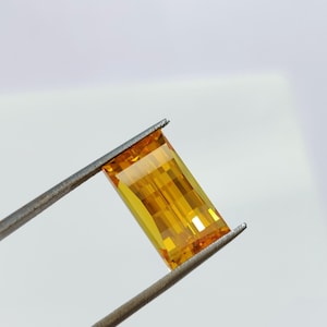 Pixel Cut Cubic Zirconia: Rectangle Faceted Loose Gemstone, 15 crt