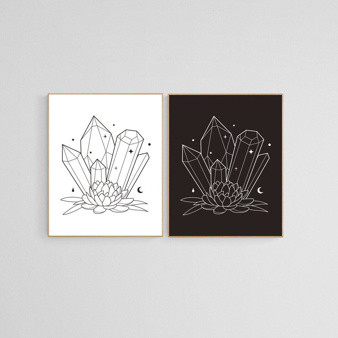 Lotus Flower Print | Set of 2 | Printable Wall Art | Zen Home Decor ...