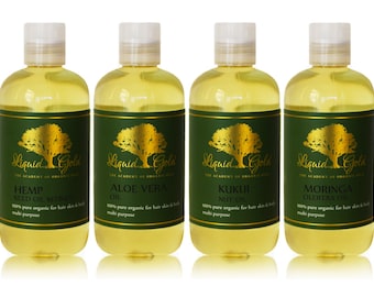 8 oz PREMIUM 100% pure natural ORGANIC carrier oil cold pressed refined unrefined