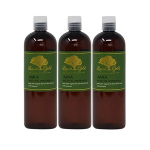 48 Oz AMLA OIL UNREFINED Indian Gooseberry Cold Pressed Pure Organic Hair Skin Carrier Oil by Liquid Gold