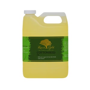 COTTONSEED OIL Winterized 100% Pure Cold Pressed Organic Natural by Liquid Gold