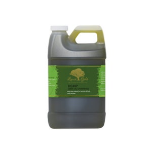 HEMP OIL UNREFINED 100% Pure Cold Pressed Organic Natural by Liquid Gold 64 oz