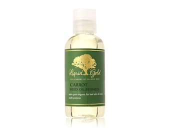 4 Oz Carrot Seed Oil REFINED Cold Pressed Pure & Organic Health Care Skin Care Carrier Oil by Liquid Gold