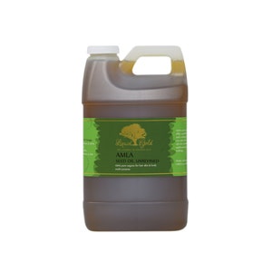64 Oz AMLA OIL UNREFINED Indian Gooseberry Cold Pressed Pure Organic Hair Skin Carrier Oil by Liquid Gold