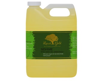 SESAME SEED OIL from Raw Seeds 100% Pure Cold Pressed Organic Natural by Liquid Gold