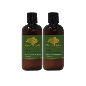 24 Oz AMLA OIL UNREFINED Indian Gooseberry Cold Pressed Pure Organic Hair Skin Carrier Oil by Liquid Gold