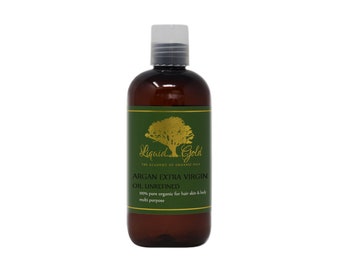 8 Oz Moroccan Argan Oil UNREFINED Extra Virgin 100% Pure Organic From Morocco