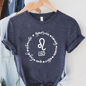 Leo Shirt, Leo Gift, Leo Zodiac T-shirt, Leo Astrology, Leo Birthday, Gift for Leo, Leo Star Sign Shirt, Leo Girl Shirt, Leo Season Gift