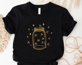 Fireflies Tshirt, Retro Lightning Bug Shirt, Summer Nights Shirt, Nature Lover Gift, Inspirational Fireflies Gift, Summer Camping Gift Shirt