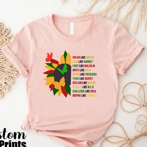 Sunflower Juneteenth Shirt, Dream Like Martin Juneteenth Tshirt, Human Rights Equality Gift, Freedom BLM Apparel, Black Activist Shirts