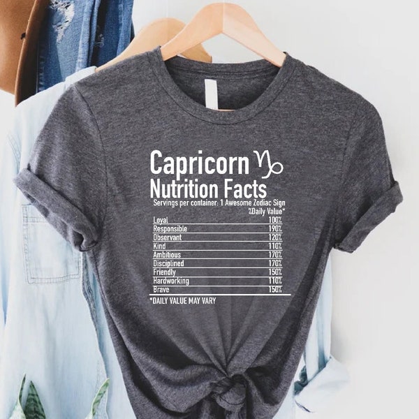 Capricorn Shirt, Capricorn Gift, Capricorn Zodiac T-shirt, Capricorn Astrology, Capricorn Birthday, Gift for Capricorn, Capricorn Sign Shirt