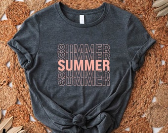 Retro Summer Tshirt, Summer Vibes Shirt, End Of School Teacher Shirt, Summer Break Gift,Summer Vacation Gift,Holiday Shirt,Summer Season Tee