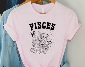 Pisces Shirt, Pisces Gift, Pisces Zodiac T-shirt, Pisces Astrology, Pisces Birthday,Gift for Pisces,Pisces Star Sign Shirt,Pisces Girl Shirt