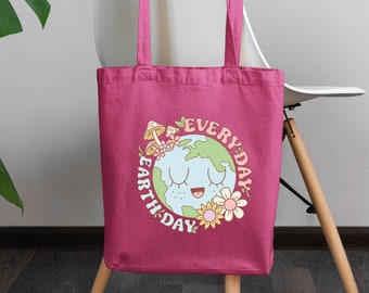 Every Day Earth Day Tote Bag, Earth Day Reusable Grocery Bag,Planet Conservation Bag,Earth Day Gift,Eco Friendly Tote Bag,Environmental Gift