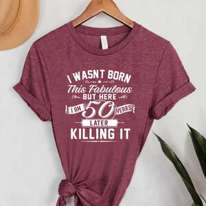 50th Birthday Shirt, 50 Years Old Shirt, 50th Birthday Gift For Dad, Vintage 50th Birthday Tee, 50th Birthday Party, Birthday Shirt For Men imagem 3