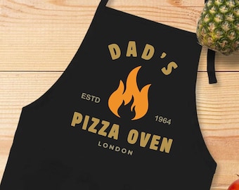 Dads Pizza Oven Apron, Apron For Dad, Cute Father Apron, Pizza Lover Gifts, Fathers Day Apron, Dad Apron, Funny Dad Apron,Pizza Master Apron