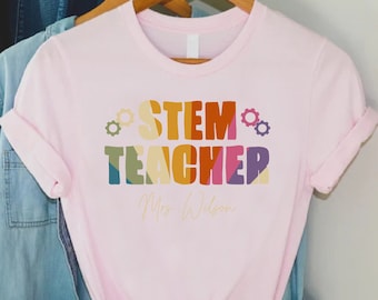 STEM Teacher Shirt, Science Math Teacher Tee, Back To School Gift