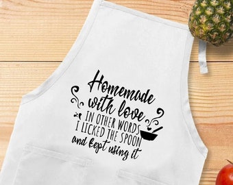 Funny Cooking Apron, Chef Apron, Kitchen Apron For Women Men, Cooking Apron With a Quote, Mom Apron, Baking Gift, Custom Kitchen Gift