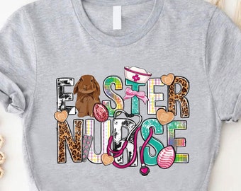 Easter Nurse Shirt, Easter Nursing Shirt,Easter Gift For Nurse,Nurses Easter Day Outfit,Western Nurse Easter Gift,Easter Nurse Appreciation