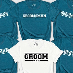 Custom Bachelor Party Shirt, Groom Shirt, Best Man Shirt, Grooms Man Tee,Personalized Wedding Party Shirt,Groomsmen Proposal Gift,Groom Gift
