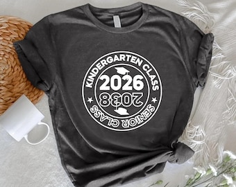 Kindergarten Grad Shirt, Class of 2026, Graduation Gift
