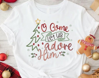 Christmas Shirt, Christmas Nativity Shirt, Religious Christmas Gifts, Christian Christmas, Jesus Shirt, Christian Gift, Gift For Women-Men