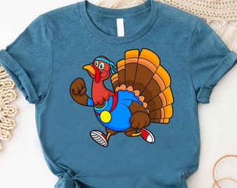 Turkey Shirt, Thanksgiving Trot Shirt, Thanksgiving Gift, Turkey Trot Shirt, Thanksgiving Dinner Tee,Trotting Turkey Shirt,Thanksgiving Gift