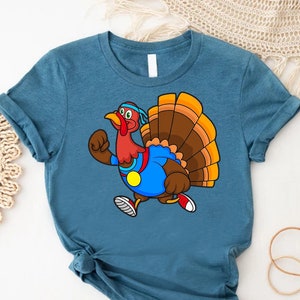 Turkey Shirt, Thanksgiving Trot Shirt, Thanksgiving Gift, Turkey Trot Shirt, Thanksgiving Dinner Tee,Trotting Turkey Shirt,Thanksgiving Gift