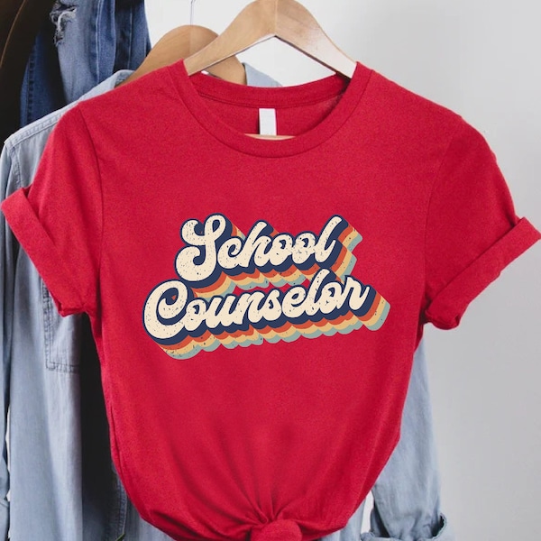 Retro School Counselor Shirt,  School Counselor Gift, Back To School Shirt, Counseling Gift, Teacher Appreciation Gift, Shirt For Counselor