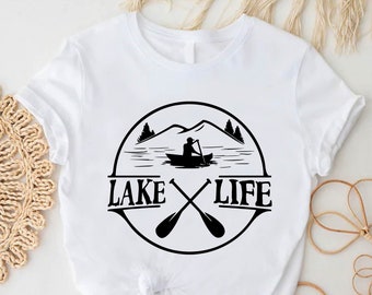 Lake Life Tshirt, Nature Lover Tee, Outdoor Adventure Shirt, Lake Life Gift, Summer Lake Apparel, Travel Lake Shirt, Boating Gift Tshirt