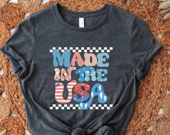 Retro USA Pride T-Shirt, 4th of July Patriotic Tee