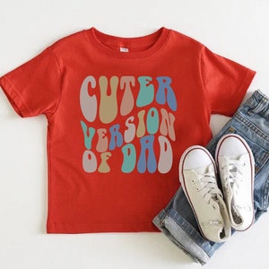 Fathers Day Gift, Cuter Version Of Dad, Father And Me Shirt, Mini Me Shirt, Newborn Baby Gift, Daddy Baby Bodysuit, Cute Baby Shower Gift