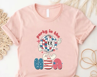 Party In The USA Shirt, Kids Independence Day Shirt, Patriotic Party Shirt,American Pride Tee,4th of July Tshirt For Kids,American Kids Gift
