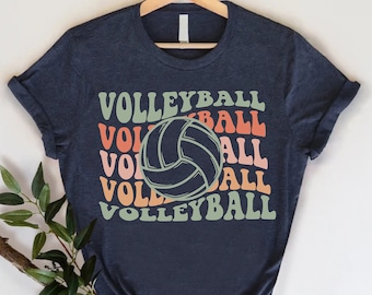 Retro Volleyball T-Shirt, Game Day Shirt,Volleyball Team Gift Shirt,Volleyball Player Gift Shirt,Volleyball Mom Shirt,Volleyball Coach Shirt