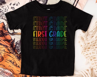 Colorful First Grade Shirt, 1st Grade Outfit, First Day Of First Grade, Back To School Shirt, Hello First Grade Shirt,1st Grade Teacher Gift