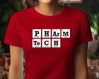 Pharm Tech Tshirt, Pharmacy Technician Shirt,Periodic Table Of Elements Shirt,Gift For Pharmacy,Future Pharmacist Gift Shirt,Pharm Life Gift