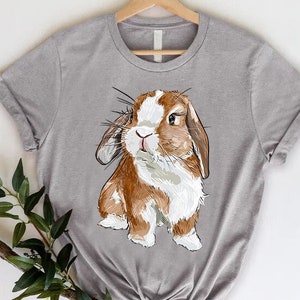 Cute Bunny Shirt, Easter Bunny Gifts, Gift For Bunny Lover, Pet Rabbit Tshirt,Animal Lover Shirt,Bunny Mom Gift,Farm Animal Shirt,Farmer Tee