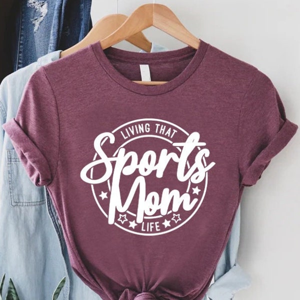 Sports Mom Shirt, Gift For Mum, Mothers Day Shirt, Mom Life Shirt, Mom Of Girls, Mom Of Boys, Softball, Baseball, Basketball, Soccer, Tennis