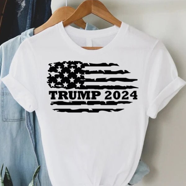 Trump 2024 Shirt, Pro Trump Shirt, Republican Shirt, Vintage American Flag Shirt, Politician Shirt, Donald Trump Shirt,President Trump Shirt