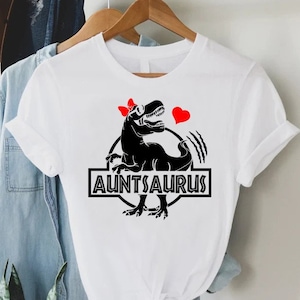 Auntie Saurus T-Shirt Auntsaurus Autism Awareness T-Shirt Auntie Saurus T-Shirt Auntsaurus Autism Awareness T-Shirt