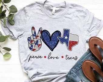 Texans Shirt, Peace Love Texas Shirt, Texas Map Shirt, Texas Lover Gift, Texas State Shirt,Texas Pride Shirt,Texas Home Shirt,Texas Tee Gift