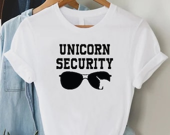 Unicorn Security Dad T-Shirt, Birthday Gift