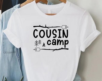Cousin Camp Shirt, Camping Shirts For Cousins, Family Camping Shirts, Matching Cousin Shirts, Camp Lover Cousins Shirt, Camping Cousin Shirt