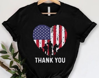 American Flag Heart Tshirt, Patriotic 4th Of July Shirt, Veterans Shirt, Memorial Day Gift Shirt, Independence Day Outfit, Freedom Day Gift