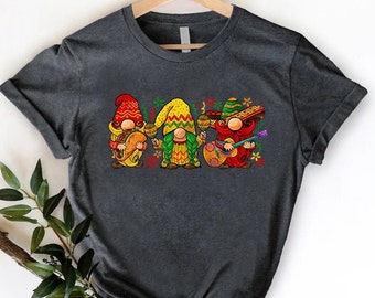 Mexican Gnomes Fiesta Shirt, Cinco De Mayo Gift, Funny Fiesta Shirt, Mexican Shirt, Three Gnomes Shirt, May 5th Gifts, Mexican Theme Shirts