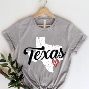 Love Texas Shirt, Gift For Texas Lover, Women Texas State Shirt, Texas Map Clothes, Texas Family Trip Shirt, Texas Is Home Tee, Texan Gift
