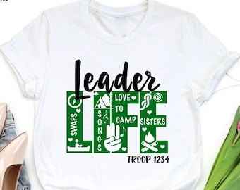 Scout Leader Shirt, Troop Shirt, Scout Leader Gift, Camping Shirt, Camping Shirt, Hiking Shirt, Leader Appreciation, Scout Leader Outfit