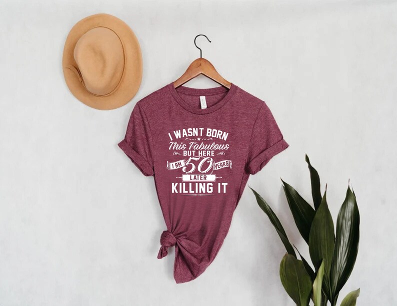 50th Birthday Shirt, 50 Years Old Shirt, 50th Birthday Gift For Dad, Vintage 50th Birthday Tee, 50th Birthday Party, Birthday Shirt For Men imagem 3